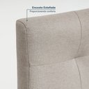 Ver imagem 5 de Conjunto Mesa de Jantar Tangará 210cm e 8 Cadeiras Estofadas Tiê Maxx CabeCasa MadeiraOriginals Bege/Caramelo