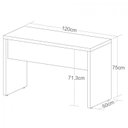 Ver mais imagens de Conjunto 3 Peças com Escrivaninha Minimalista, Balcão Multiuso 2 Portas e Gaveteiro Organizador Olmo Branco Artany