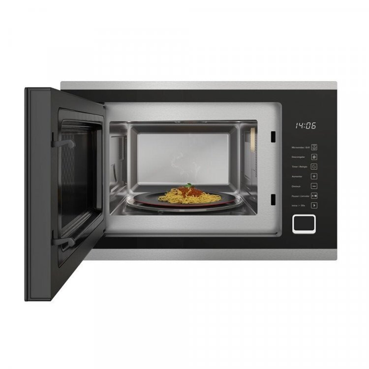 Forno Elétrico Digital de Embutir 220v 68 Litros Mfe0268g1 e Micro-ondas de Embutir 25l 220v - 14