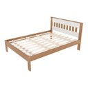 Ver imagem 2 de Cama De Casal Para Colchão 138 X 188 Cm Multimóveis Vcr35011 Amêndoa/Branco Amêndoa/Branco