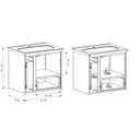 Ver imagem 4 de Gabinete para Banheiro em Aço com Porta Basculante Caqui Branco