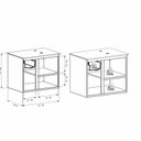 Ver imagem 4 de Gabinete para Banheiro em Aço com Tampo de Vidro