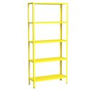 Ver imagem 1 de Estante Aço 5 Prateleiras Livros Eaf005 Amarelo