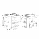 Ver imagem 4 de Gabinete para Banheiro com Nicho Lateral Cosmos Branco/Jequitibá