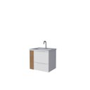 Ver mais imagens de Gabinete para Banheiro com Nicho Lateral Cosmos Branco/Jequitibá