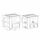 Ver imagem 4 de Gabinete para Banheiro com Nicho Lateral Cosmos Branco/Jequitibá