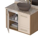 Ver imagem 2 de Gabinete para Banheiro com Tampo de Mármore Petúnia