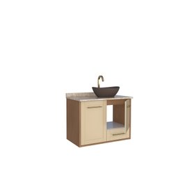 Gabinete para Banheiro com Tampo de Mármore Petúnia - 7