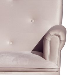 Poltrona Laura Amamentação Balanço Mais Puff - Quarto Bebê Amamentação - Veludo - Estopar Laura Mais - 5