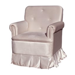 Poltrona Laura Amamentação Balanço Mais Puff - Quarto Bebê Amamentação - Veludo - Estopar Laura Mais - 4