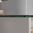 Ver imagem 7 de Gabinete para Banheiro Ripado com Tampo de Vidro Bege/Nude/Jequitiba