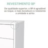 Kit 2 Peças com Escrivaninha Moderna com Painel e Nicho e Gaveteiro Organizador com 3 Gavetas - 14