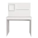 Ver imagem 3 de Conjunto 2 Peças com Escrivaninha Moderna com Painel e Nicho e Gaveteiro Organizador com 3 Gavetas Branco Artany