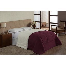 COBERDROM ATENAS SHERPA CASAL QUEEN VINHO - 2
