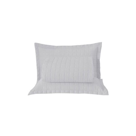 Kit Cobre Leito Colcha Unique Casal King 3 Peças Matelado Percal 300 Fios - Branco