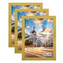 Ver imagem 1 de Kit 3 Porta Retrato Molduras 30x40 Amarelo Santamaria Molduras