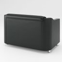 Ver imagem 4 de Sofá Namoradeira Decorativa 2 Lugares - Balaqui Decor Cor:Preto