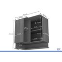 Ver imagem 4 de Armário Modulado Aéreo Canto 2 Portas Liga Canela Kappesberg