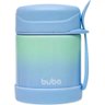 Pote Térmico Infantil Buba com Talher Aço Inoxidável - 320 Ml - Azul Degradê - 1