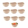 Tigela Bowl Jogo de Sobremesa Cremeira Pote Bege Nude 10un - 1