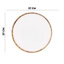 Ver imagem 4 de Jogo 4 Pratos Raso 27cm Borda de Bambu Melamina Branco