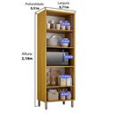 Ver imagem 4 de Paneleiro Cristaleira Dafne 100% MDF com Portas e Vidro Reflecta