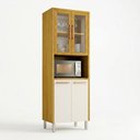 Ver imagem 2 de Paneleiro Cristaleira Dafne 100% MDF com Portas e Vidro Reflecta