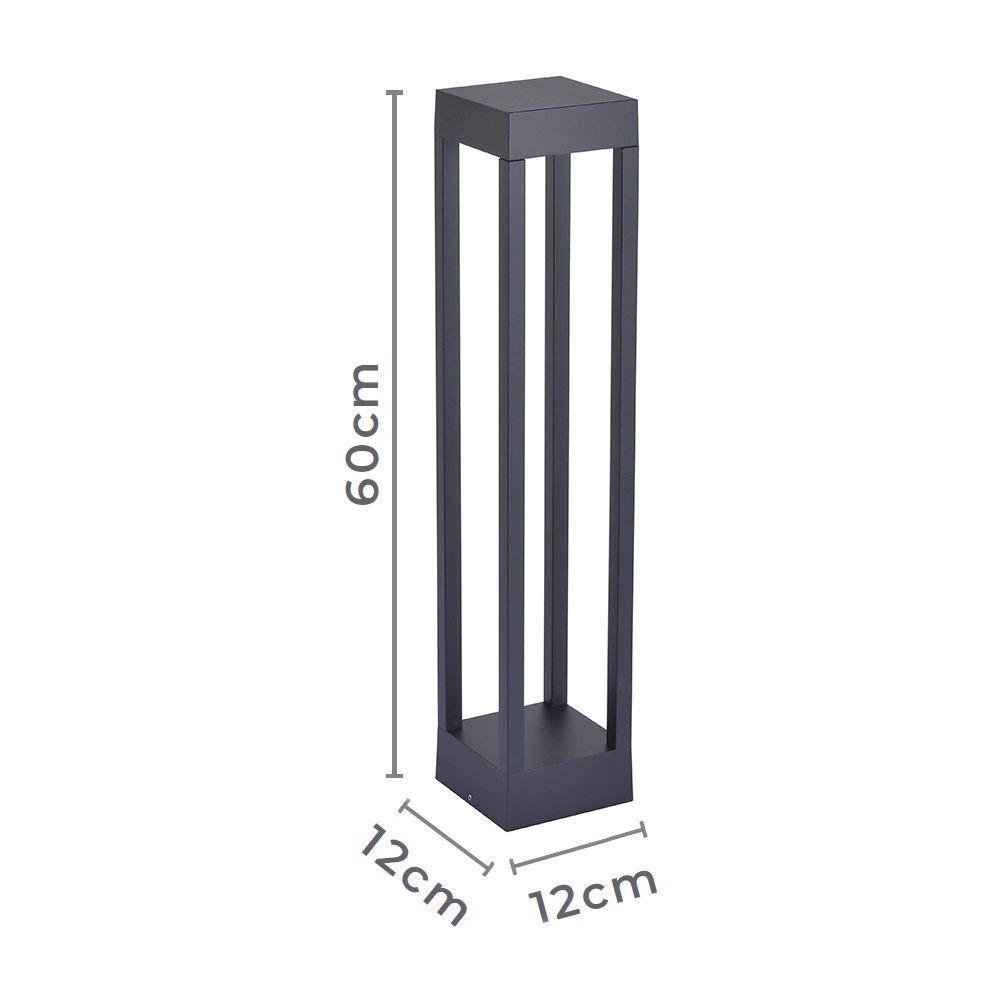 Luminária de Jardim Nordecor Zean 2684 60cm Led 10w Bivolt Preto 3000k Luz Amarela Preto 2684 - 2