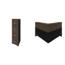 Ver imagem 2 de Kit 2 Peças com Balcão de Atendimento em L e Arquivo 4 Gavetas com Chave