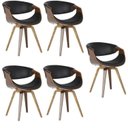 Ver imagem 1 de Kit com 5 Cadeiras Nicole para Sala de Jantar Preto