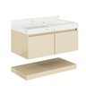 Gabinete/toucador para Banheiro 80cm Melissa com Cuba Esculpida em Porcelanato - 3