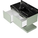 Ver imagem 2 de Gabinete/toucador para Banheiro 80cm Melissa com Cuba Esculpida em Porcelanato