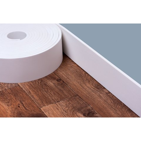 Rodapé Eva Flexível Autoadesivo 10cm X 1cm Veneza 20 Metros