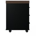 Ver imagem 6 de Kit 3 Peças com Mesa para Escritório Diretor em L Tamburato, Armário Baixo e Gaveteiro com Chave