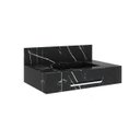 Ver imagem 3 de Bancada de Porcelanato para Banheiro com Toalheiro e Cuba Esculpida 70cm Ripy