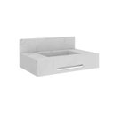 Ver imagem 2 de Bancada de Porcelanato para Banheiro com Toalheiro e Cuba Esculpida 70cm Ripy Yescasa Branco/Calacata
