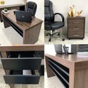 Ver imagem 3 de Conjunto 3 Peças com Mesa Operacional 1400 em Tamburato, Gaveteiro Suspenso e Organizador Charuto Preto Artany