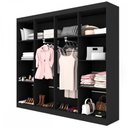 Ver imagem 5 de Guarda-Roupa Casal Malbec 8 Portas Preto - Pm