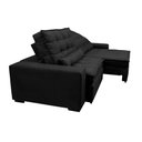 Ver mais imagens de Sofá Retrátil e Reclinável 2,72m Molas Ensacadas Cama inBox Catar Velusoft Preto