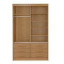 Ver imagem 4 de Guarda-Roupa 2 Portas de Correr com Espelho 6 Gavetas Meridian Gold Cinamomo