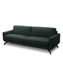 Ver imagem 5 de Sofá Decorativo Thalia 3 Lugares Sala de Estar 210cm Pés em Aço Couro Verde Musgo G88 - Gran Belo