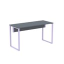 Ver imagem 3 de Mesa Madeira M134/60p25tub 134cm Industrial Grafito E Lilas