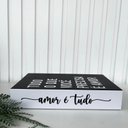 Ver imagem 2 de Livro Caixa Fake para Decorar Branco/preto Amor É Tudo