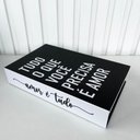 Ver imagem 3 de Livro Caixa Fake para Decorar Branco/preto Amor É Tudo