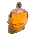 Ver imagem 4 de Kit 4 Frascos Garrafa Caveira de Vidro com Rolha para Decoração 450ml