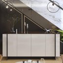 Ver imagem 1 de Buffet Copacabana com 4 Portas - Off White/Nogueira