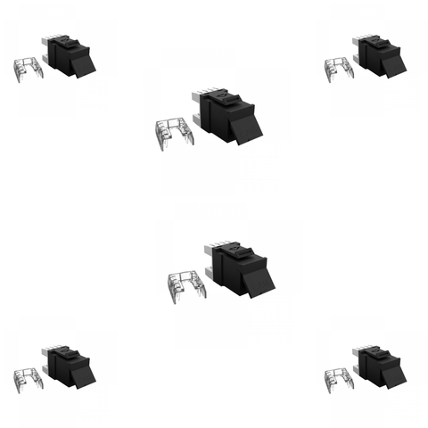 Kit 6 Conector Femea Multilan Cat.6 90/180 Pt - Furukawa