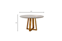 Ver imagem 4 de Mesa de Jantar Redonda Natalle com Tampo de Vidro 120cm