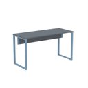 Ver imagem 3 de Mesa Madeira M150/60P25TUB 150cm Industrial Grafito e Azul Dali Cinza