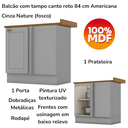 Ver imagem 5 de Balcao Canto Reto com Tampo 84cm Americana Cinza Nature Henn
